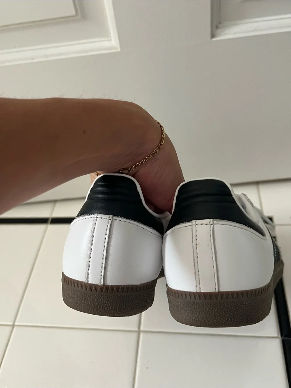 Women’s Samba Adidas Sneakers in White, Black & Gray